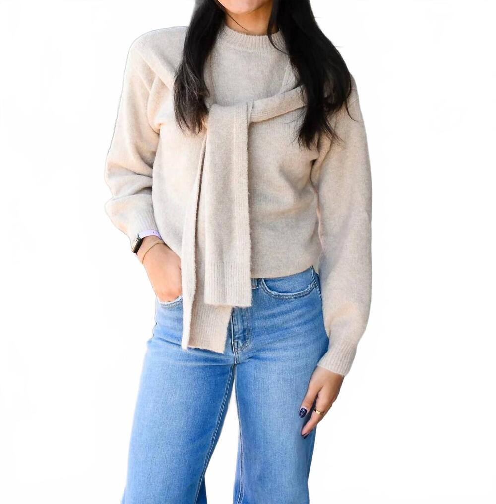 NEW SOFIE THE LABEL knot your average sweater in natural